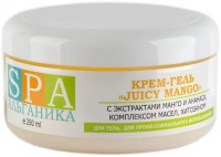 АЛЬГАНИКА. Крем-гель для тела «Juicy Mango» 250мл. с экстрактами манго и ананаса, комплексом масел, хитозаном купить в Орехово-Зуево